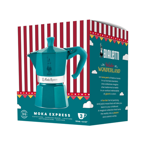 Bialetti Moka Express Winter Wonderland 3tz Turquoise