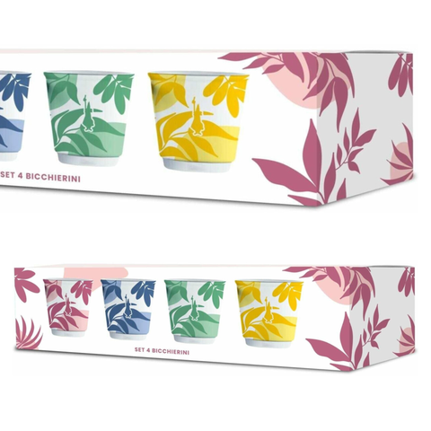 Bialetti Primavera Set of 4 Espresso Cups