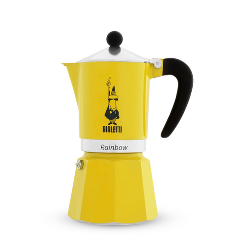 Bialetti Rainbow Moka Pot Yellow 6tz