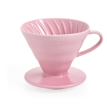 Hario V60 Ceramic Coffee Dripper Size 02, Pink