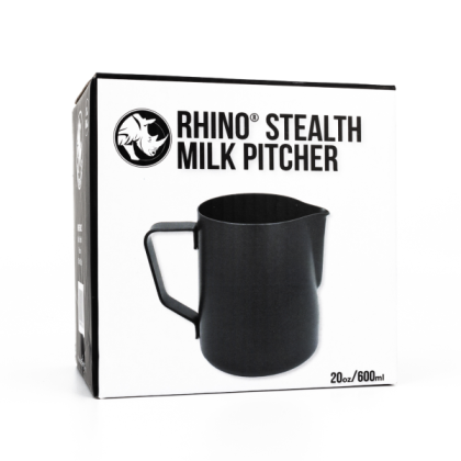 Rhino Stealth Black Milk Jug 600ml